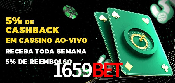 Promoções do cassino ao Vivo 1659bet